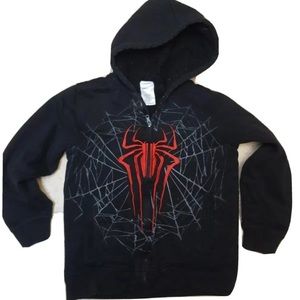 Marvel Amazing "Spider-Man" Zip Up Jacket; Boys Size 7/8